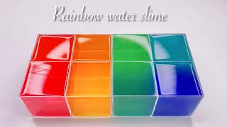 【ASMR】🌈レインボーたぷたぷスライム🌈【音フェチ】Rainbow water slime