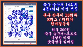 풋볼살롱 14회차 4등 적중! 축구 토토 승무패 15회차 현미경 분석/축구 토토 승무패 15회차  현미경 분석 1부/승무패 15회차/축구 프로토 승부식 23회차 승무패 15회차분석