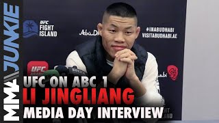 Li Jingliang says MMA exploding in China after UFC title | UFC on ABC 1 media day