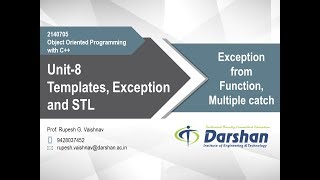 8.02 Exception from Function, Multiple Catch