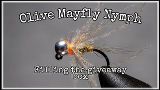 Olive Mayfly Nymph (another for giveaway box)