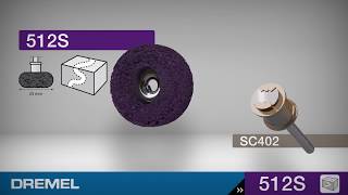 Dremel® - EZ SpeedClic: Finishing Abrasive Brush/320 grit  - 512S