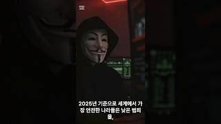 2025년 세계에서 가장 안전한 나라 TOP 5