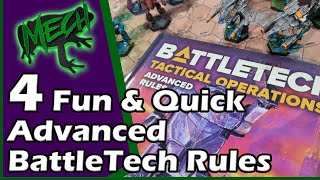 4 Fun \u0026 Quick Advanced Battletech Rules You Can Add to Your Game!