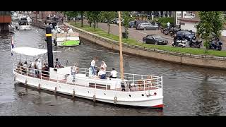 Sneek, varen in de gracht 5,  zaterdag 26 juni 2021