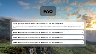 How to Create a FAQ Section with HTML, CSS, and JavaScript | Full Tutorial