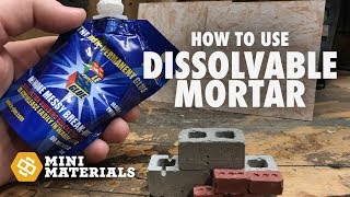 How to use Mini Materials Le-Glue Dissolvable Mortar