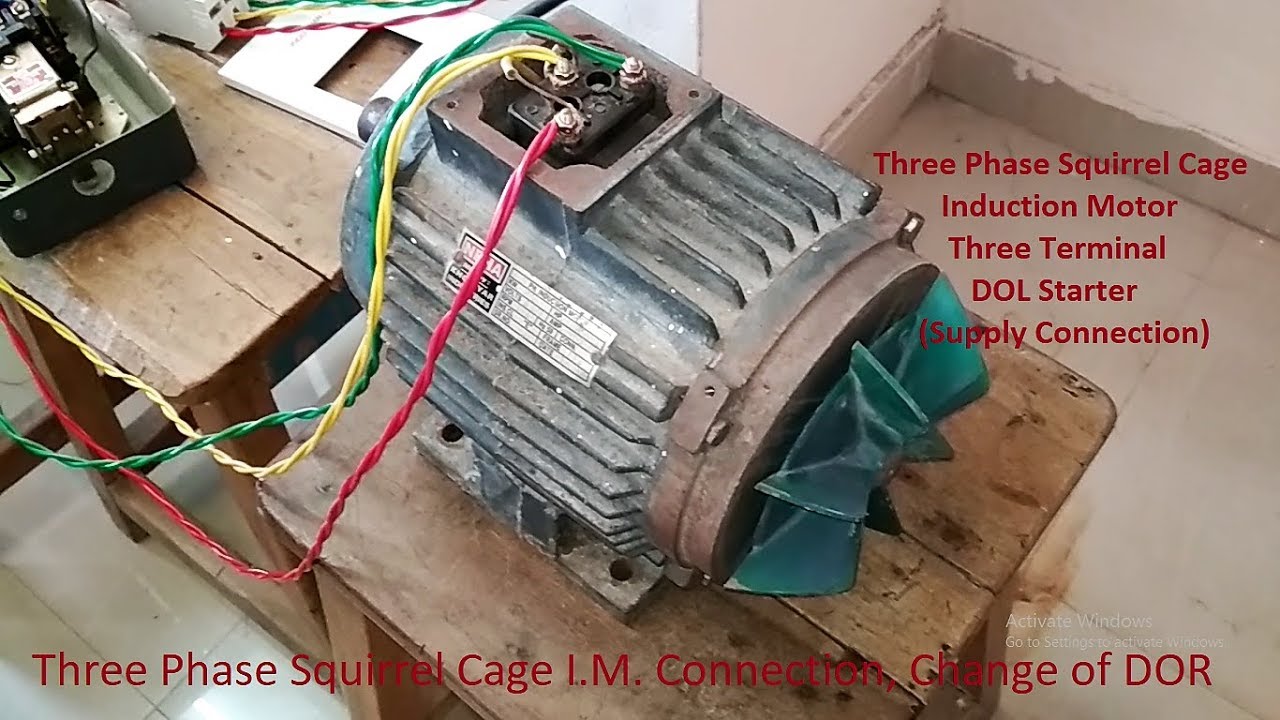 3 Phase Squirrel Cage Induction Motor Circuit Diagram | Webmotor.org