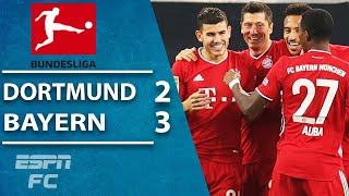 Der Klassiker THRILLER! Lewandowski & Bayern Munich down Dortmund | ESPN FC Bundesliga Highlights