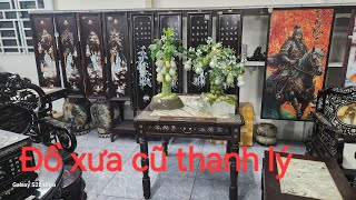 Đồ xưa cũ xã kho cuối năm, bàn ghế cẩn ốc, tranh, tủ góc, trường kỹ đại sơn, bàn ghế gổ mun, luis