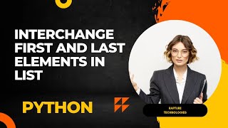 #005 python code for Interchange first and last elements #python #last #elements #prog #programmer