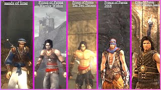 Prince of Persia The Sands of Time vs. Warrior Within vs Pop 2008 vs The Forgotten Sands  Comparison