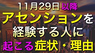 11月29日以降いよいよアセンションの準備が加速❤️‍🔥今次元上昇してる人に来てるサイン、アセンションの本当の意味は？体調・感情の変化、アセンション症状の原因理由を詳しく解説します