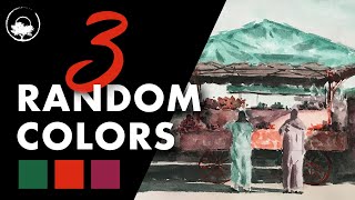 Painting 2 Figures at a Food Cart in Watercolor - LiveStream #113