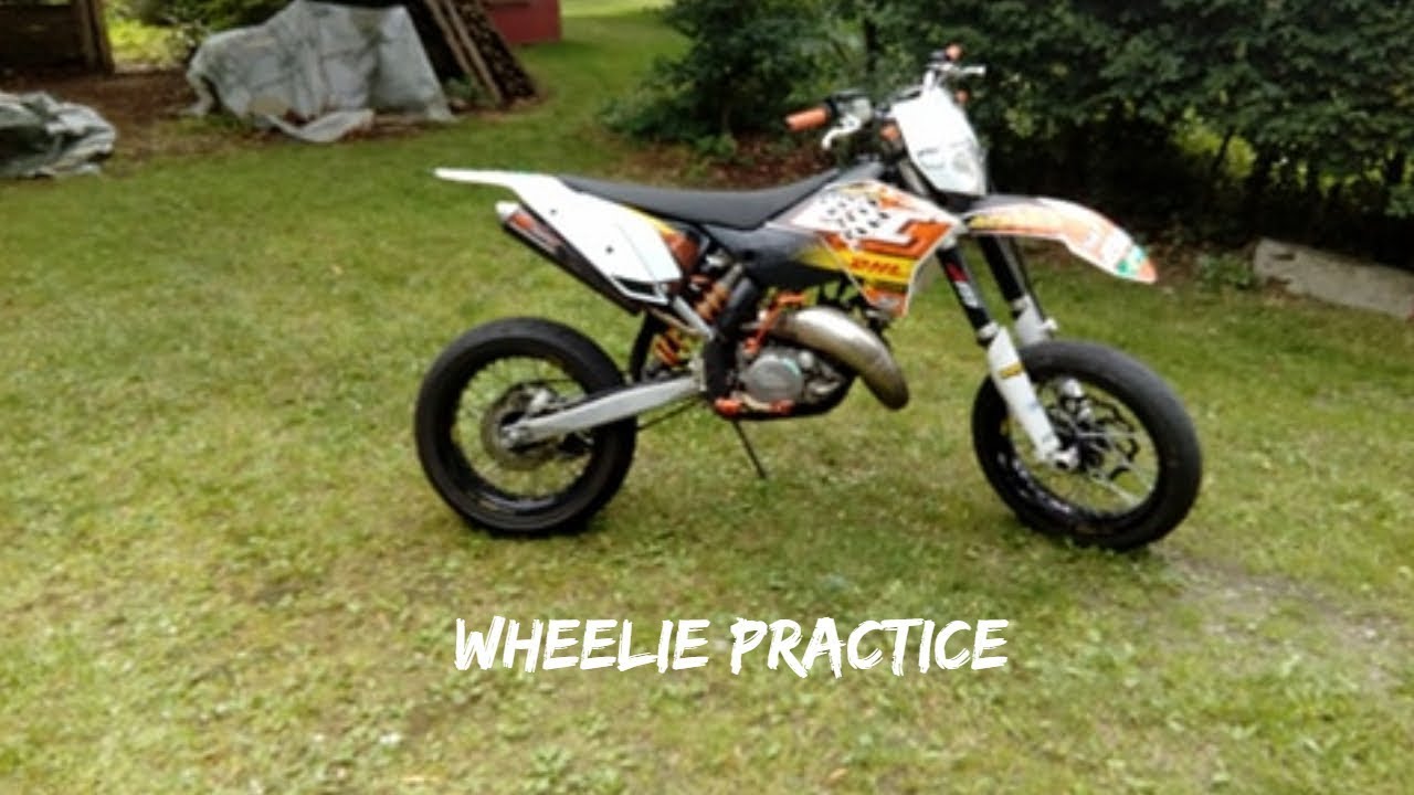 Ktm Exc 125 Wheelie Practice Youtube