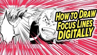 Digital Manga Effects - Focus lines & Flash