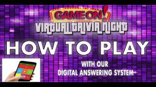 GAME ON! VIRTUAL TRIVIA NIGHT HOW TO PLAY