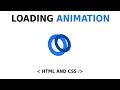 Loading Animation Using Html and CSS | Pure CSS Tutorial | Web dev