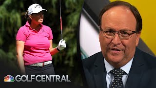 Portland Classic leader Perrine Delacour candid about mental health | Golf Central | Golf Channel