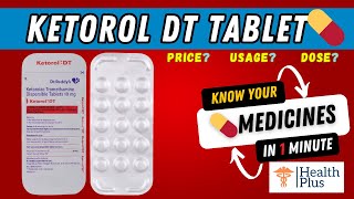 Ketorol DT Tablet | #Ketorolac (10mg) | WHAT IF YOU FORGET TO TAKE #Ketorol DT?🤔 #dental Pain relief