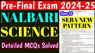 Class 10 Science Pre Board 2024-25 | Nalbari | pre board question paper Science class 10 | solution