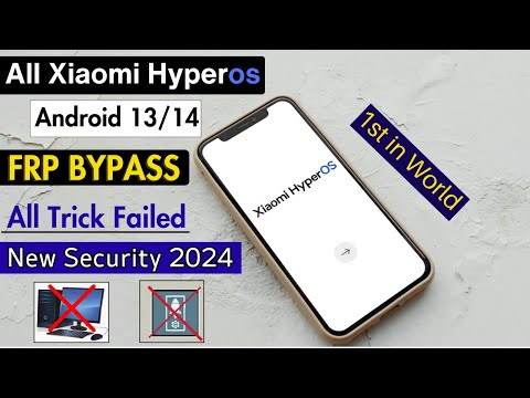 All Redmi Xiaomi Hyperos Frp Bypass 2024Android 13-14 Bypass Google Account (FRP Lock) New Trick