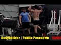 Bodybuilder Public Posedown