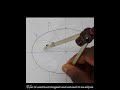 how to construct a tangent and normal to an ellipse #drawing