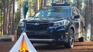 Car Camping while it's Raining in The Black Hills of South Dakota