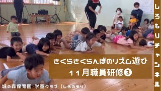 さくら・さくらんぼのリズム遊び（11月職員研修❸）