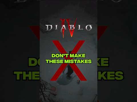 DO NOT make these mistakes when playing Diablo 4