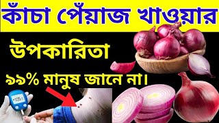 কাঁচা পেঁয়াজ খাওয়ার কয়েকটি চমৎকার উপকারিতা |কাঁচা পেঁয়াজ খাওয়ার নিয়ম | Raw onion |