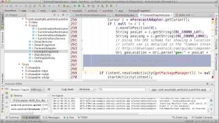 Update Map Intent - Solution - Developing Android Apps