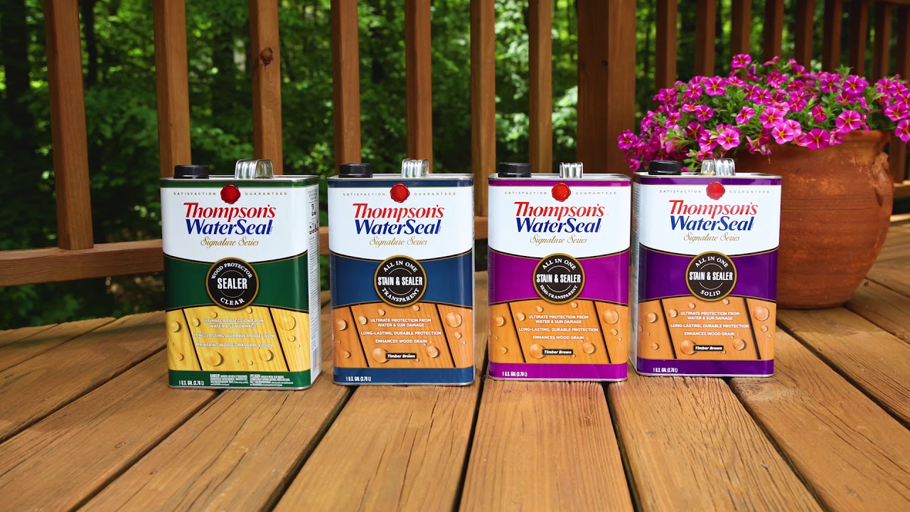 Stain Your Deck In Two Simple Steps: Thompson’s WaterSeal Signature ...