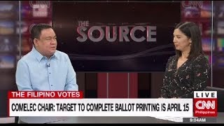 'The Source' speaks to Comelec Chairman Sheriff Abas