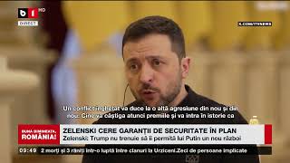 ZELENSKI CERE GARANȚII DE SECURITATE ÎN PLANUL DE PACE_Știri B1TV_10 febr. 2025