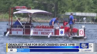 Boating deaths are soaring on Alabama's lakes and rivers