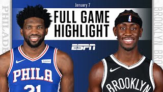 Philadelphia 76ers vs. Brooklyn Nets [FULL GAME HIGHLIGHTS] | NBA on ESPN