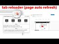 Tab Reloader (page auto refresh) - Browser Extension Review