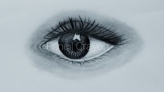 Realistic Eye Drawing | How To Draw A 3D Eye Step By Step | Farjana Drawing Academy | Pencil Crayon