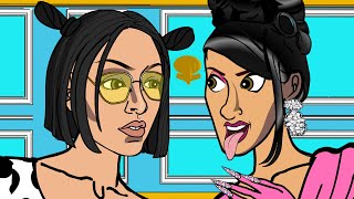 Cardi B and Meg vs Doja Cat and Nicki Minaj RAP BATTLE