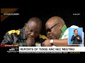 Discussion on tensions at the ANC NEC meeting over the weekend