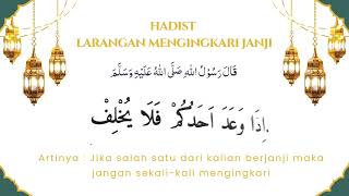 Hadist Larangan Mengingkari Janji|| SD Al Ishlah #sdislami