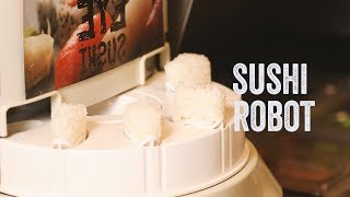 Brunch Boys Eats from a Sushi Robot!