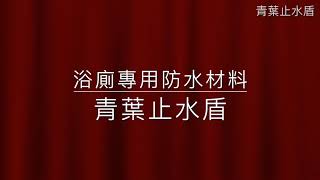 【青葉油漆】止水盾  浴廁專用防水塗料_施作工序