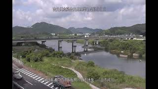 吉井川 吉井川水系 岡山県瀬戸内市 備前大橋 ライブカメラ (2023/07/25) 定点観測 Yoshii River Live Camera