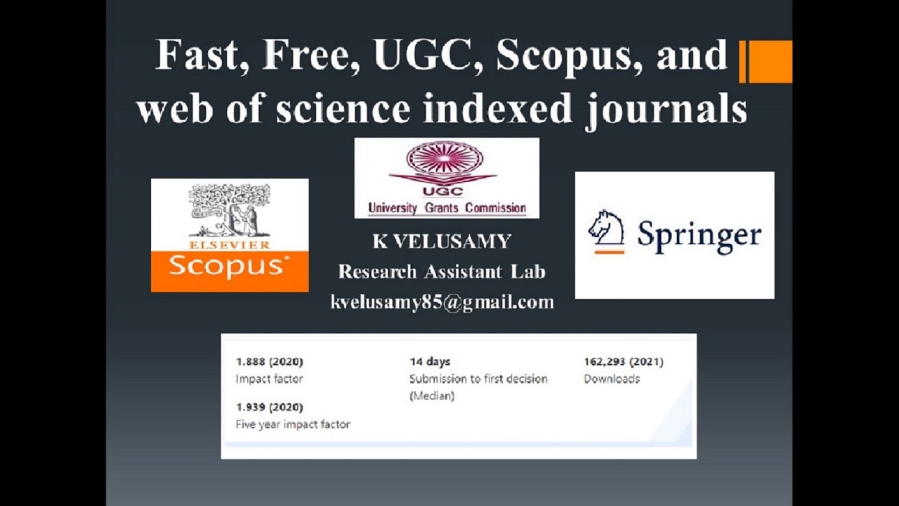 Free Scopus Indexed Journals Fast Publication - Printable Templates Free