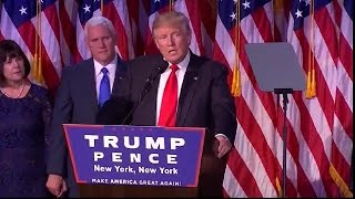US Election 2016: Trump speaks at his campaign headquarters [No Comment]