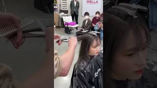 カリスマ美容師が福岡で本気出したらヤバすぎた。#カリスマ美容師 #カット動画　#レイヤーカット　#顔周りカット　 #カットが上手な美容師　#カットビフォーアフター