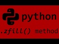Python zfill() string method